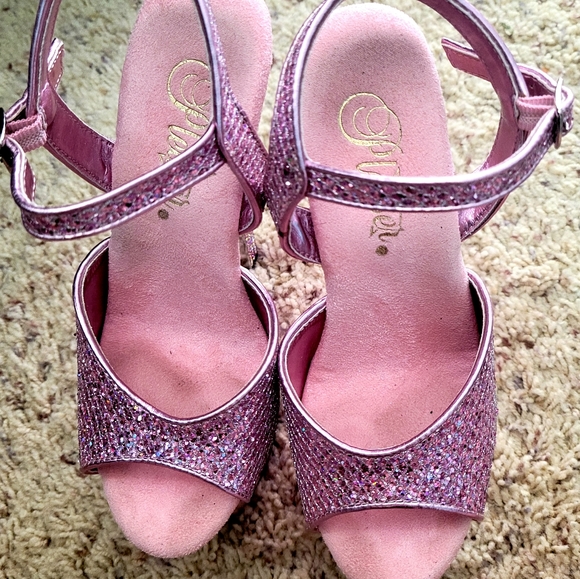 NWOT PLEASER Pink Revolver Heels - Picture 2 of 4